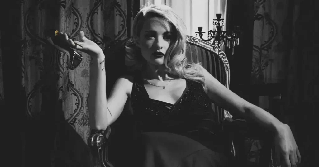 Dark Feminine Aesthetic 2024: Best Guide for Chic Styles 16 smoking woman