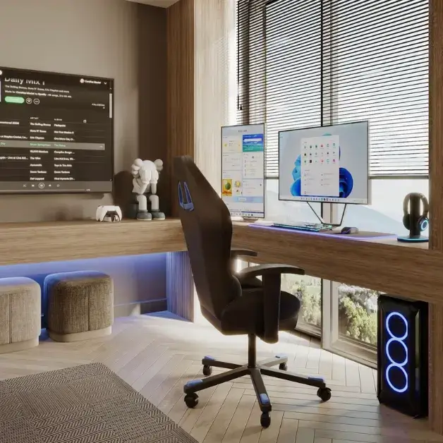 industrial masculine home office chair