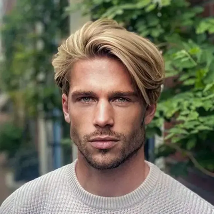30+ Blonde Hairstyles Mens 2024 You’ll Absolutely Love 7 side part hairstyle for men
