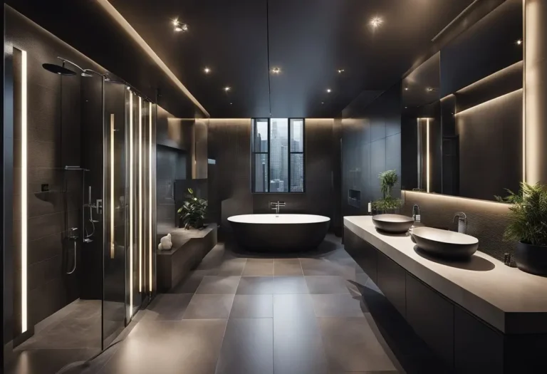 masculine bathroom decor